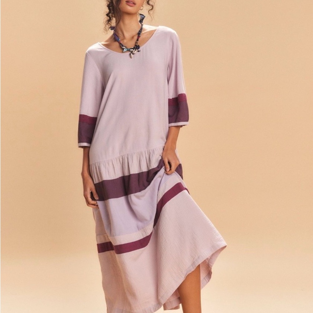 Free People Purple and burgundy maxi dress